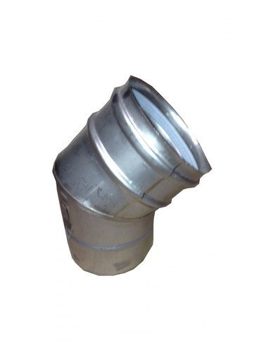 System 1 Single wall flue 45° elbow 100mm / 4"
